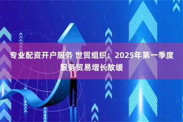 专业配资开户服务 世贸组织：2025年第一季度服务贸易增长放缓